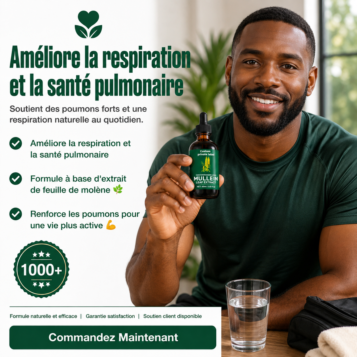 Mullein Leaf Extract - Complément Alimentaire pour Poumons Plus Forts